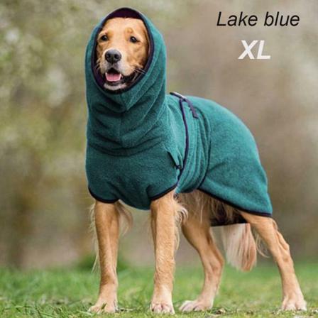 Dog Warm Apparel Pet Nattøj Frakke Lake Blue Xl