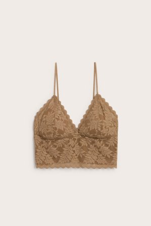 Kappahl | BH-topp i blonder Brun M | Brun