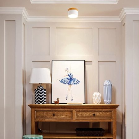 Pinnan asennettava kattovalaisin pyöreä valkoinen lämmin valkoinen LED