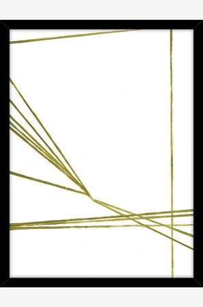 Malerifabrikken - Fine Art Board / Lines play / Musta kehys - Valkoinen - Taulut - - Homeroom