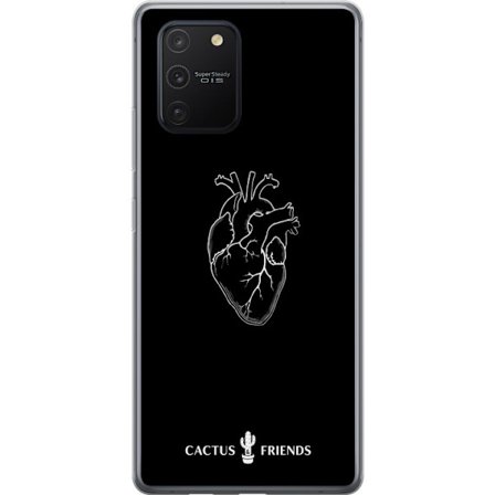 Kompatibelt Mobildeksel til Samsung Samsung Galaxy S10 Lite Kaktus og Venner - Midnatt Anatomisk Hjerte