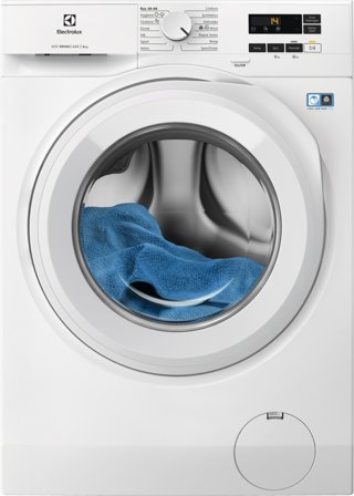 Electrolux EFI611W84W - Tvättmaskin med SensiCare – sparar tid & energi
