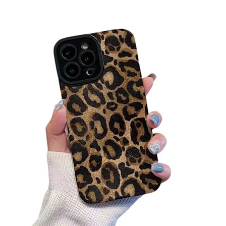 iPhone 14 Skal - Guld Leopard