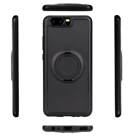 Huawei P10 - Carbon-Skal med Ringh llare FLOVEME