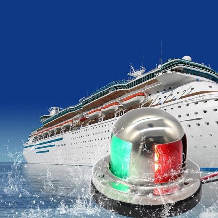 12V Marine LED Båd Navigationslys, Vandtæt Marine Navigationslys, Marine Båd Agterlys med Rød og Grøn LED til Ponton, Yacht Skeet