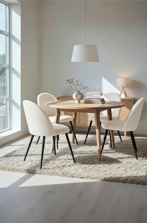 Homeroom Collection - Thorsten 2-pack ruokailutuoli - Beige - Tuolit - - Homeroom