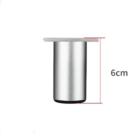 4 kpl/setti Metallijalat Huonekalujen jalat HOPEA 6CM Hopea {hh}