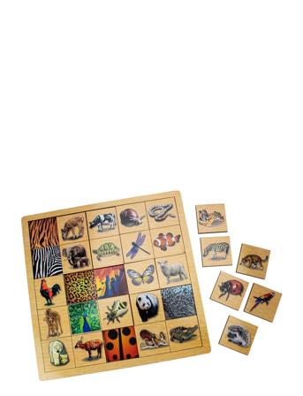 Animal Pattern Puzzle, 100% Fsc Wood Magni Toys Patterned