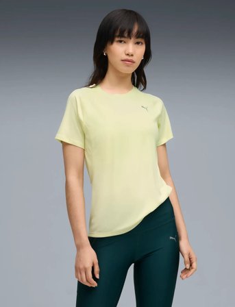 PUMA W Run Velocity Tee (Poly) - Yellow - XS
