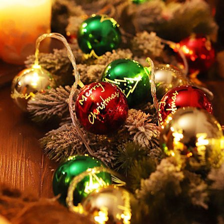 Jul LED-belysning Julgransdekoration Atmosfär Layout Belysning Kedja galvanisering