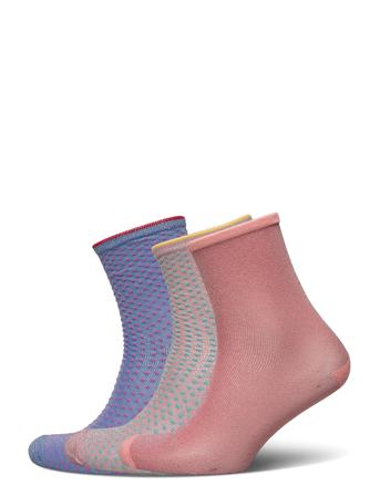 Dina Solid Coll. Lingerie Socks Regular Socks Multi/mønstret Becksöndergaard