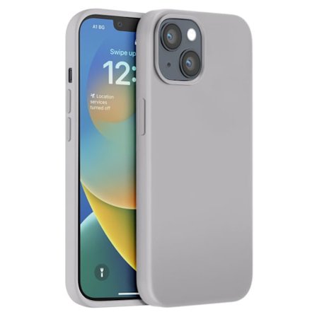 iPhone 14 Farvet Skin TPU Cover med Blødt Indvendigt Moxie Grå