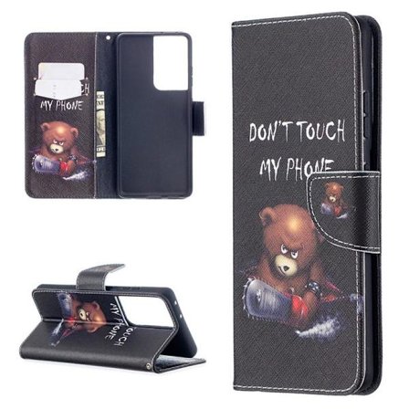 Lompakkokotelo Samsung Galaxy S21 Ultra - Don't Touch My Phone