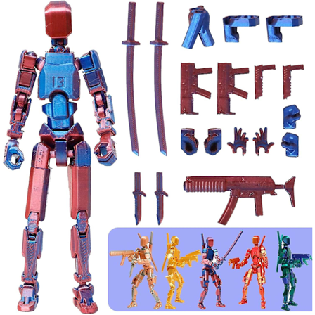 T13 Action Figur, Titan 13 Action Figur 3D Titans Figur, 3D Printet Action Figur Nova 13 Action Figur, Multi-Artikulære Action Figurer