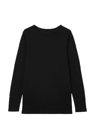 Å MAN Långärmad tröja i merinoull URBAN Myskläder & loungewear Svart L