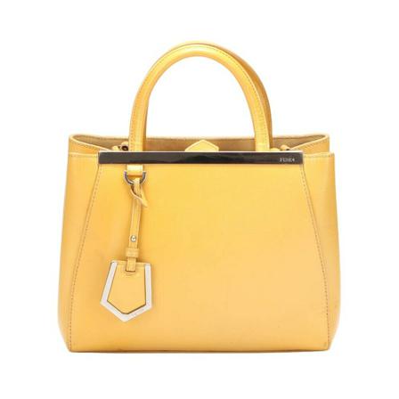 Fendi Vintage Pre-owned HandTass , Geel , Dames , Maat: ONE Size Vintage Tassen