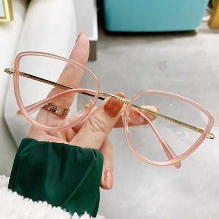 Blålysfilter databriller Cat Eyes ramme fotokromiske linser UV-blokkerende solbriller for spillstudenter