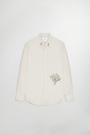 NN.07 SLOP Deon Skjorte Herre Hvid Økologisk Bomuld