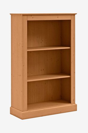 Loft24 - Mille Bokhylla med 2 hyllor i furu - Brun - Bokhyllor - Från Homeroom