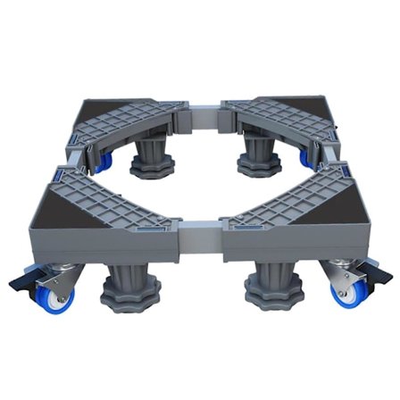 Justerbart tvättmaskinsställ Kylskåp Flyttbar bas med låsbara svänghjul för torktumlare, kyl, möbler