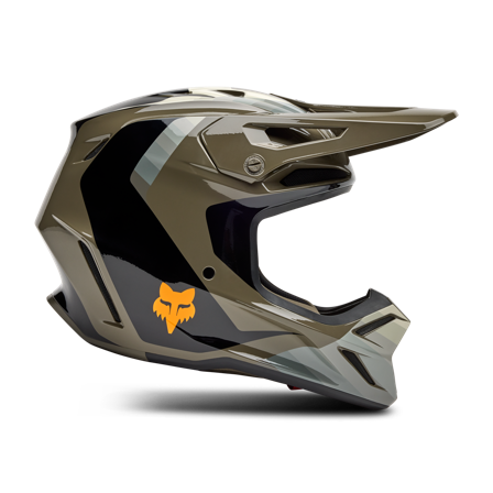 Casque Cross FOX V3 Fade Marron/Noir S