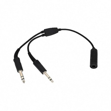 Airbus Headset Adapter 7.1mm til GA Dual Plug Kabel til Aviation Hovedtelefoner