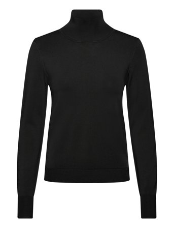 Filippa K Glossy Knit Turtleneck Sweater - Black - XS