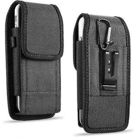 Vertikalt robust beltehylster for iPhone 7 Plus 8 Plus Nylon Belteveske Utendørsaktivitet Beskyttelsesdeksel