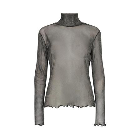 Liberté mesh highneck Sort, Dame Rullekraver