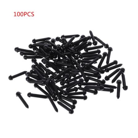 100 kpl 3mm/4mm/5mm/6mm DIY nukke mannekiinille muoviset mustat nastat turvasilm t uros 3MM