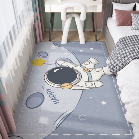 Lekeromsteppe for barn, sengeteppe til soverommet, anti-fall matte for babyer ved inngangen, tegneserieprint