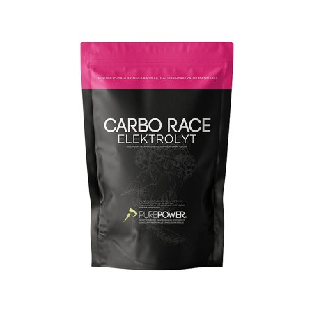 PurePower Carbo Race Electrolyte 1 kg Hindbær, Sport & Velvære, Protein & Energi, Elektrolytter