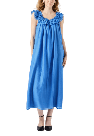 Y.A.S YASSONIC Långklänning Jerseyklänningar Dam Blå 38