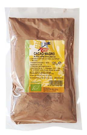 La Finestra Sul Cielo Cacao Magro In Polvere Biologico 125g