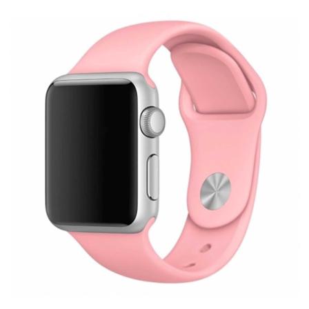 Rosa Apple Watch 1/2/3/4/5/6/7/se Klockarmband Silikon 42/44/45 Rosa 42/44