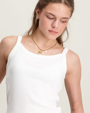 Kids ONLY KOGJILL LIFE S/L TOP JRS NOOS Vit Toppar/Blusar Tjej - Kids Brand Store