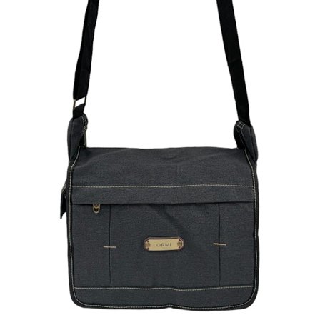 Axelväska, canvas Svart