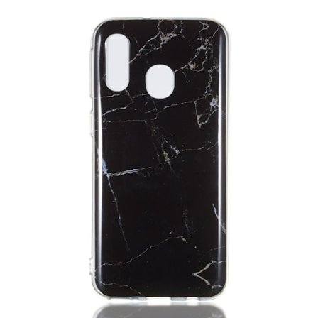 Marble Pattern IMD TPU Soft Back Case for Samsung Galaxy A40 - Style A