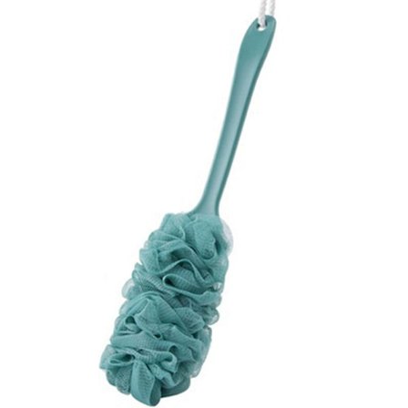 Långt skaft badborste Kroppstvättborste BLÅ