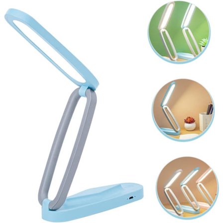 ING LED-huoneen yövalo, taitettava muotoilu, ladattava, kolme kirkkaustasoa, unisex, sinisen valon suojaus, välkkymätön