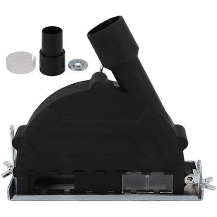 Kulmahiomakoneen pölysuoja, suojaava rauta, helppo asennus, vakaa, säädettävä, tehokas pölynkerääjän kiinnitys 100-135 mm