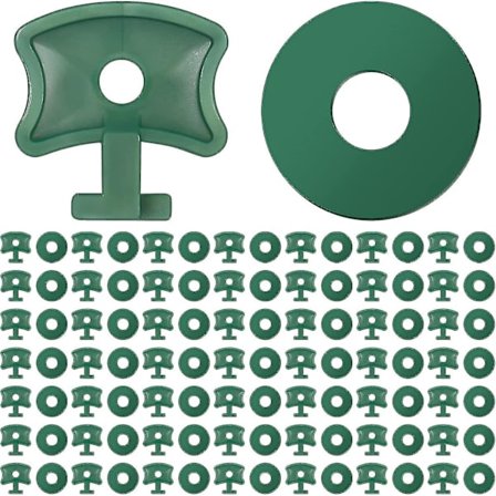 Kasvihuoneen kierrekiinnikkeet muoviset, kasvihuoneen kiinnitysklipsit ja aluslevyt alumiinikasvihuoneen eristyskuplaan