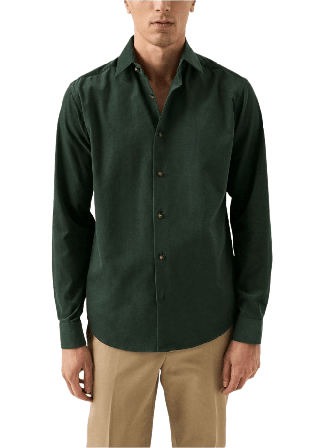 Eton Manchesterskjorta Casual Fit Skjortor Herr Grön S