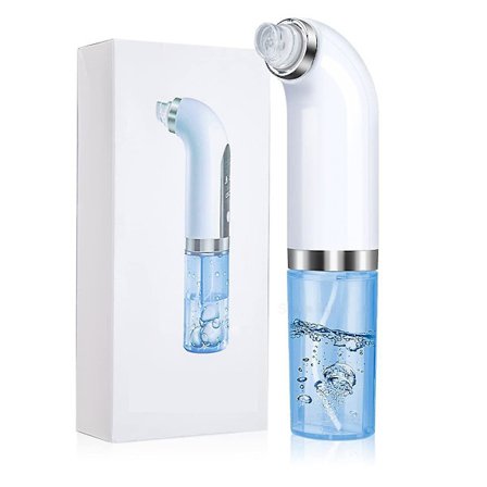 Usb Rechargeable Hydrodermabrasion Facial Machine, Portable Cycle Water Hydrafacial Machine At Home, Electric Microbubble Blackhead Remover Vacuum (wh