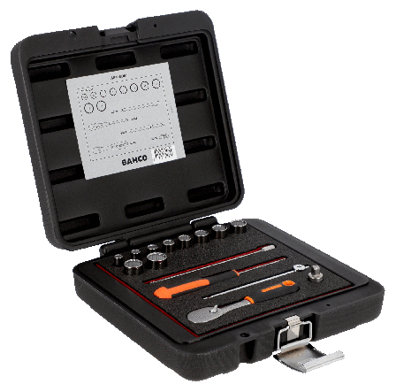 Bahco A6716DM Hylsnyckelsats 1/4", 15 delar, Handverktyg