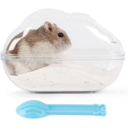 Hamster Sandbad Behållare Stor Hamster Toalett med Spade Set