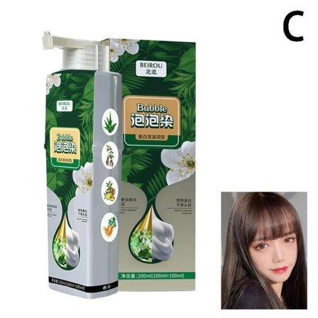 Pure Plant Extract For Grå Hår Farve Bubble Dye Bubble Hår Farve Plant Bubble Hår Farve Shampoo