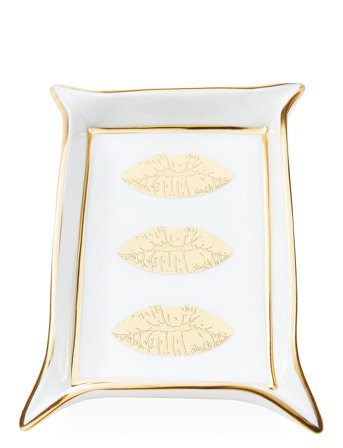 Jonathan Adler Lips Valet Tray - Multi/patterned - ONE SIZE x 7