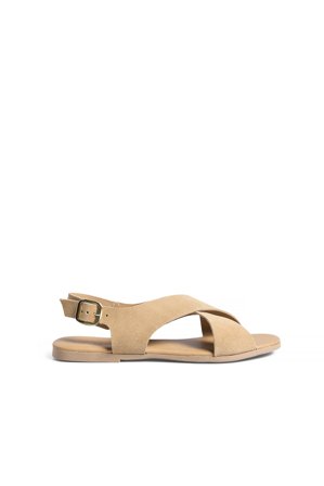NA-KD Slingback-Sandalen aus Wildleder - Lederschuhe - Beige - EU 39
