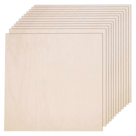 Basswood Plade, Basswood Krydsfiner Plade Glat Håndværk Træplade kompatibel med Laserskæring, DIY Byggemodel